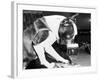 Dog Drinking Beer from Glass in Bar-null-Framed Photographic Print