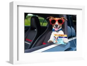 Dog Drivers License-Javier Brosch-Framed Photographic Print