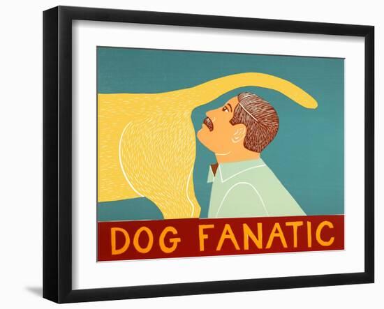 Dog Fanatic Yellow-Stephen Huneck-Framed Giclee Print