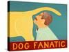 Dog Fanatic Yellow-Stephen Huneck-Stretched Canvas