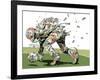 Dog Fights OCC-HR-FM-Framed Art Print