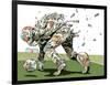 Dog Fights OCC-HR-FM-Framed Art Print