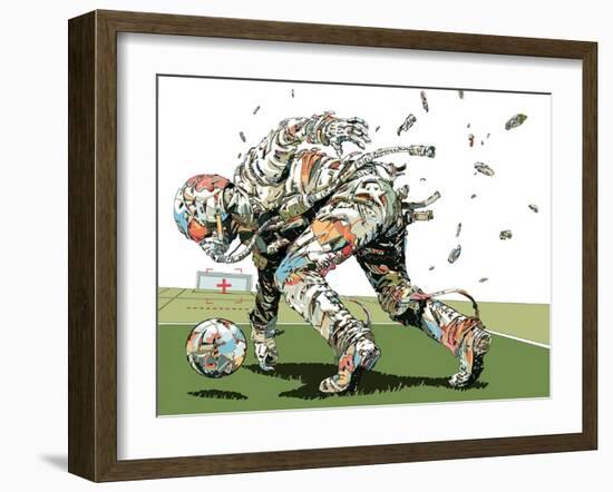 Dog Fights OCC-HR-FM-Framed Art Print