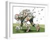 Dog Fights OCC-HR-FM-Framed Art Print