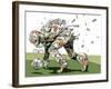 Dog Fights OCC-HR-FM-Framed Art Print