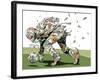 Dog Fights OCC-HR-FM-Framed Art Print