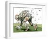 Dog Fights OCC-HR-FM-Framed Art Print