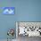 Dog Flying - English Bulldog Flying In The Cloudy Blue Sky-Willee Cole-Stretched Canvas displayed on a wall