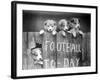 Dog Football Fans-null-Framed Photographic Print