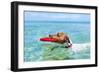 Dog Frisbee-Javier Brosch-Framed Photographic Print