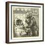 Dog Giving Pills to Sick Cat-null-Framed Giclee Print