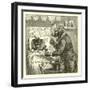 Dog Giving Pills to Sick Cat-null-Framed Giclee Print
