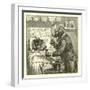 Dog Giving Pills to Sick Cat-null-Framed Giclee Print