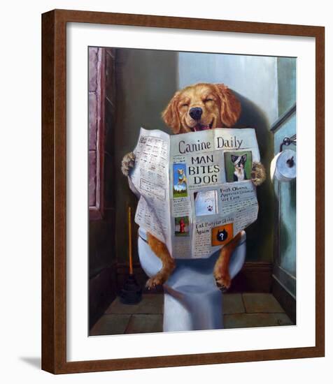 Dog Gone Funny-Lucia Heffernan-Framed Art Print