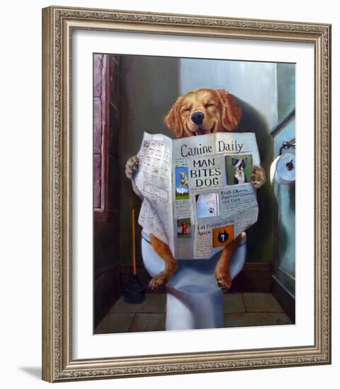 Dog Gone Funny-Lucia Heffernan-Framed Art Print