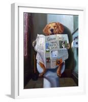 Dog Gone Funny-Lucia Heffernan-Framed Art Print