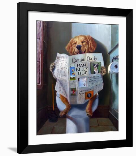 Dog Gone Funny-Lucia Heffernan-Framed Art Print