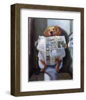 Dog Gone Funny-Lucia Heffernan-Framed Art Print