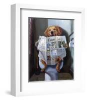 Dog Gone Funny-Lucia Heffernan-Framed Art Print