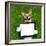 Dog Holding Tablet-Javier Brosch-Framed Photographic Print