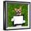 Dog Holding Tablet-Javier Brosch-Framed Photographic Print