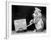 Dog Hot Cross Bun Seller-null-Framed Photographic Print