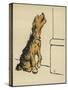 Dog in a Green Collar-Cecil Aldin-Stretched Canvas