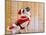 Dog in Santa Suit-Don Mason-Mounted Photographic Print