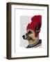 Dog in Ski Sweater-Fab Funky-Framed Art Print