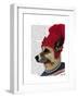 Dog in Ski Sweater-Fab Funky-Framed Art Print