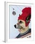 Dog in Ski Sweater-Fab Funky-Framed Art Print