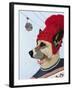 Dog in Ski Sweater-Fab Funky-Framed Art Print