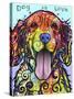 Dog Is Love-Dean Russo-Stretched Canvas