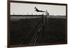 Dog Leaping Fence in Farmland-Fay Godwin-Framed Giclee Print