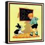 Dog Lesson - Child Life-Clarence Biers-Framed Stretched Canvas