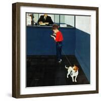 "Dog License", June 21, 1952-George Hughes-Framed Giclee Print