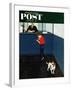 "Dog License" Saturday Evening Post Cover, June 21, 1952-George Hughes-Framed Giclee Print