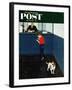 "Dog License" Saturday Evening Post Cover, June 21, 1952-George Hughes-Framed Giclee Print