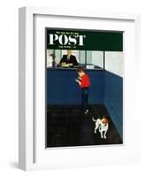 "Dog License" Saturday Evening Post Cover, June 21, 1952-George Hughes-Framed Giclee Print