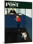 "Dog License" Saturday Evening Post Cover, June 21, 1952-George Hughes-Mounted Giclee Print