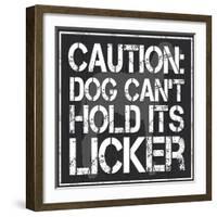 Dog Licker 2-Lauren Gibbons-Framed Art Print