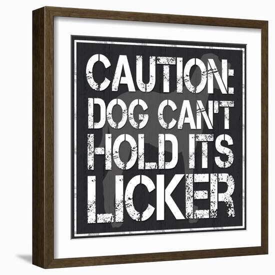 Dog Licker 2-Lauren Gibbons-Framed Art Print