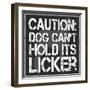 Dog Licker 2-Lauren Gibbons-Framed Art Print