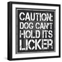 Dog Licker 2-Lauren Gibbons-Framed Art Print