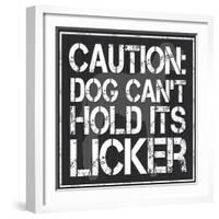 Dog Licker 2-Lauren Gibbons-Framed Art Print