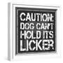 Dog Licker 2-Lauren Gibbons-Framed Art Print