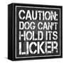 Dog Licker 2-Lauren Gibbons-Framed Stretched Canvas