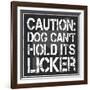 Dog Licker 2-Lauren Gibbons-Framed Art Print