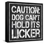 Dog Licker 2-Lauren Gibbons-Framed Stretched Canvas