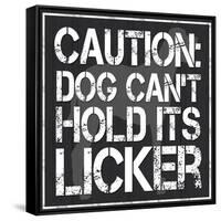Dog Licker 2-Lauren Gibbons-Framed Stretched Canvas